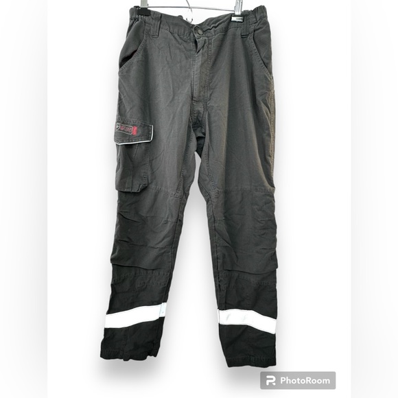 STRATA Men Cargo Pant 34x32 Flame Resistant Arc Cargo Pant Trousers SFX240 Grey - Picture 1 of 17